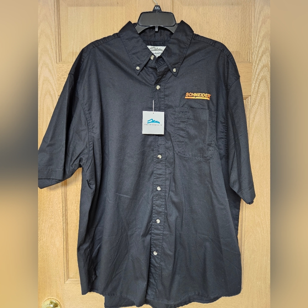 Tri-Mountain XL Black Schneider Shirt New